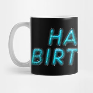 Happy Birthday - Turquoise Mug